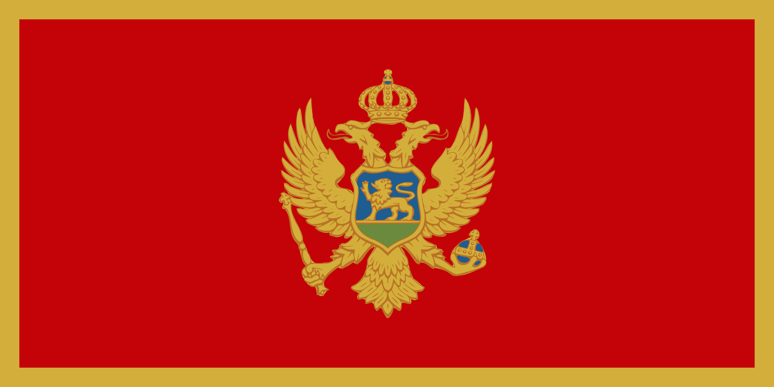 flagge montenegro